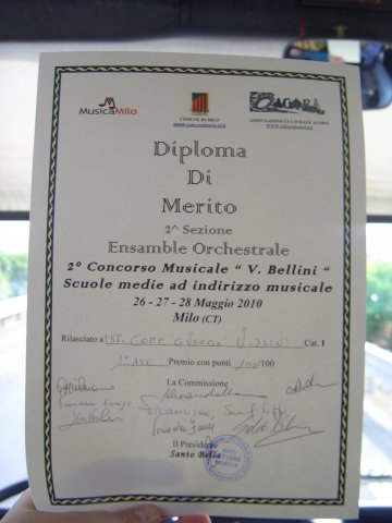 2° Concorso musicale V. Bellini 2010